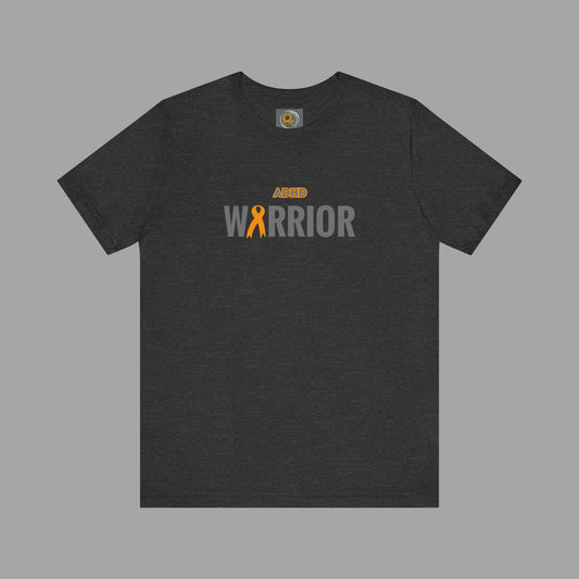 Proud & Strong ADHD Warrior Butterfly/ Awareness Ribbon-Mental Health Awareness- Unisex  Short Sleeve T-Shirt