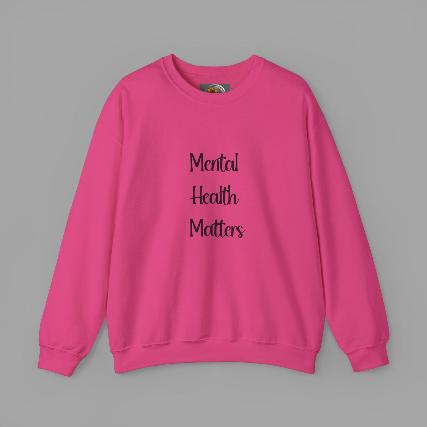 Mental Health is Health -Show Support with Green Awareness Ribbon Design- Unisex Crewneck Sweatshirt™