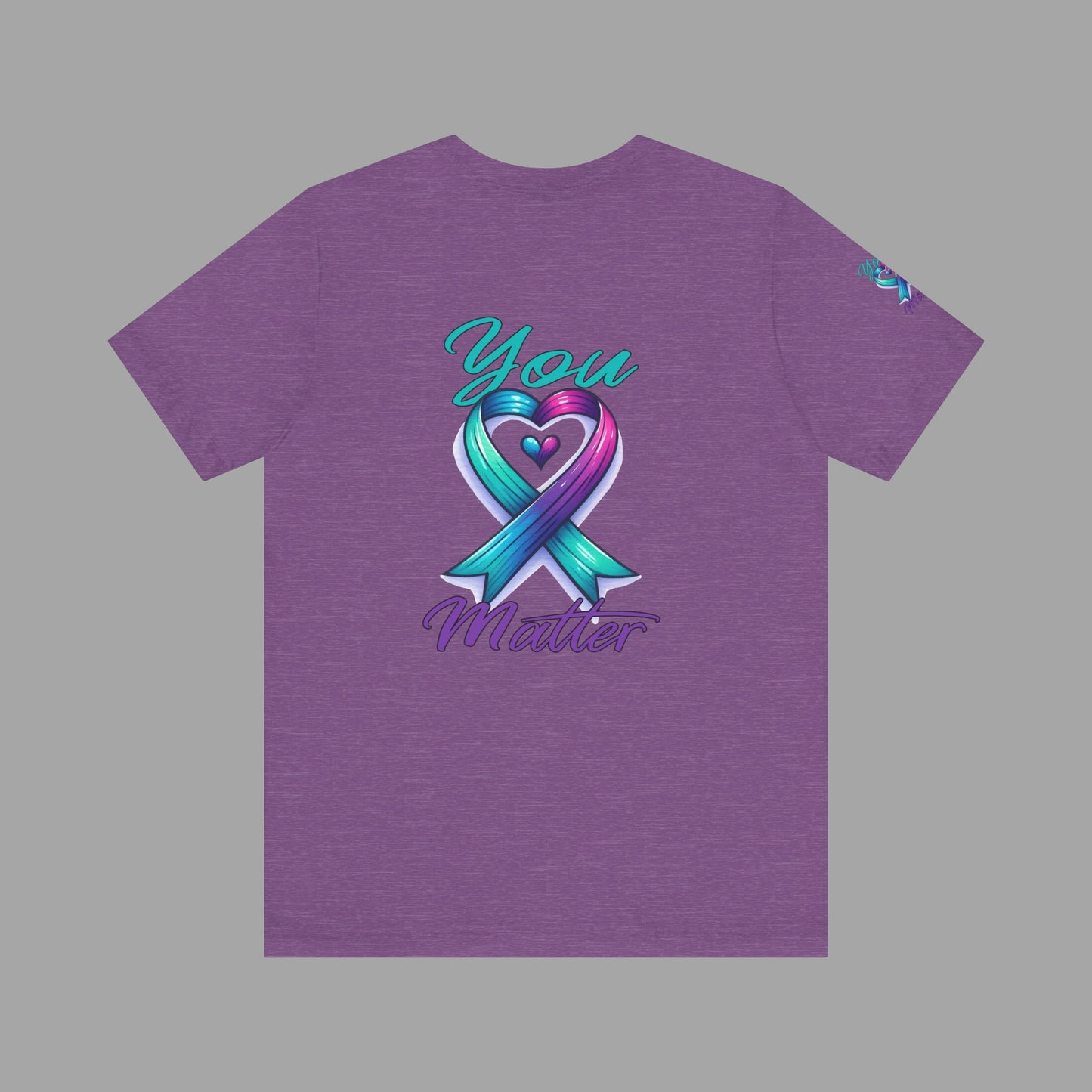 You Matter -Suicide Prevention Awareness Ribbon- Unisex Short Sleeve T-Shirt