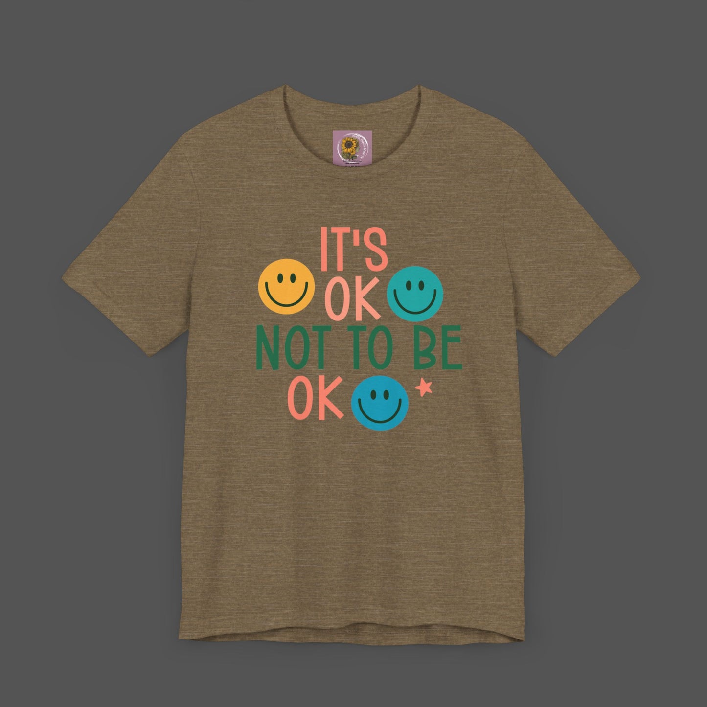 It's Ok to Not Be Okay-Mental Health Awareness -Unisex Short Sleeve Tee