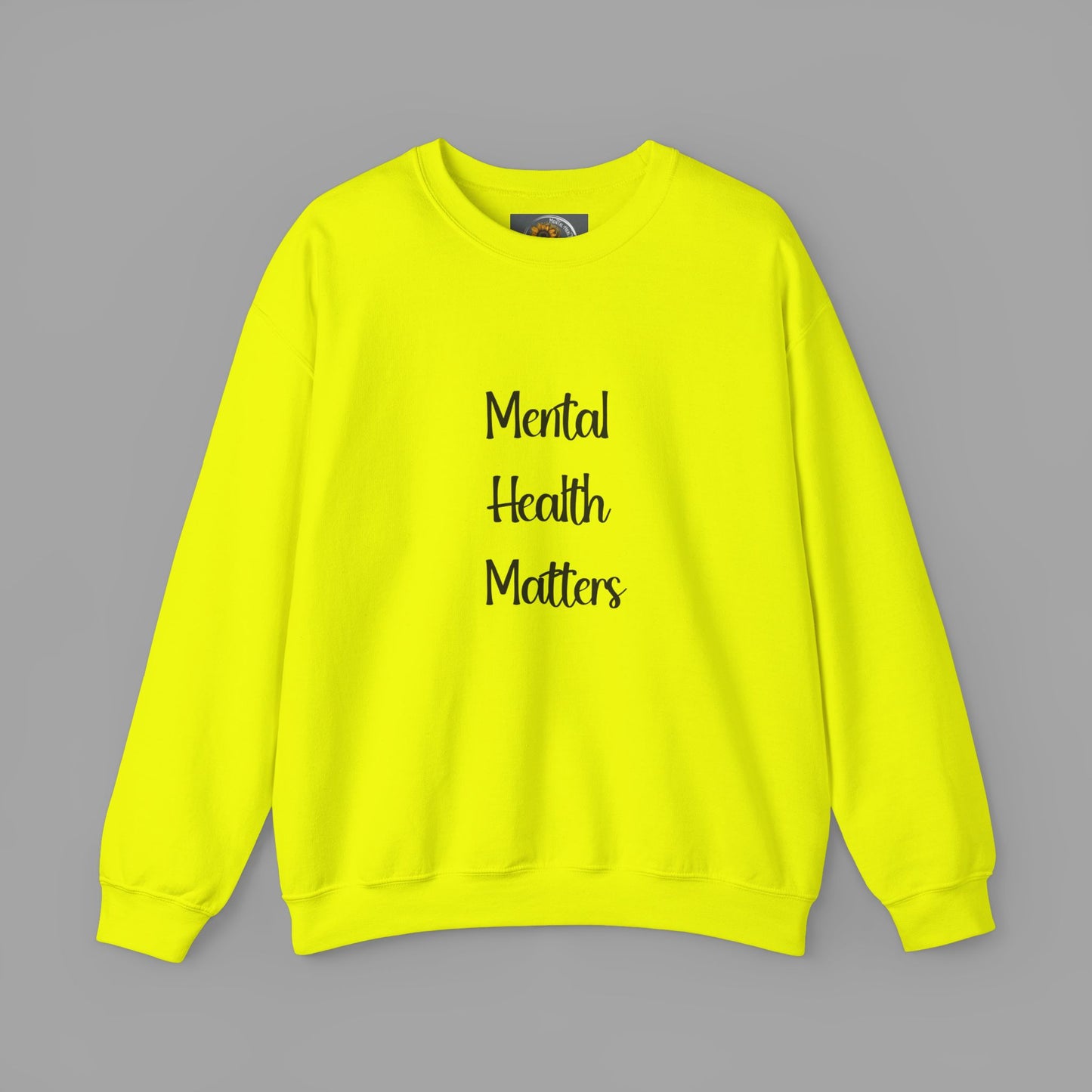 Mental Health is Health -Show Support with Green Awareness Ribbon Design- Unisex Crewneck Sweatshirt™