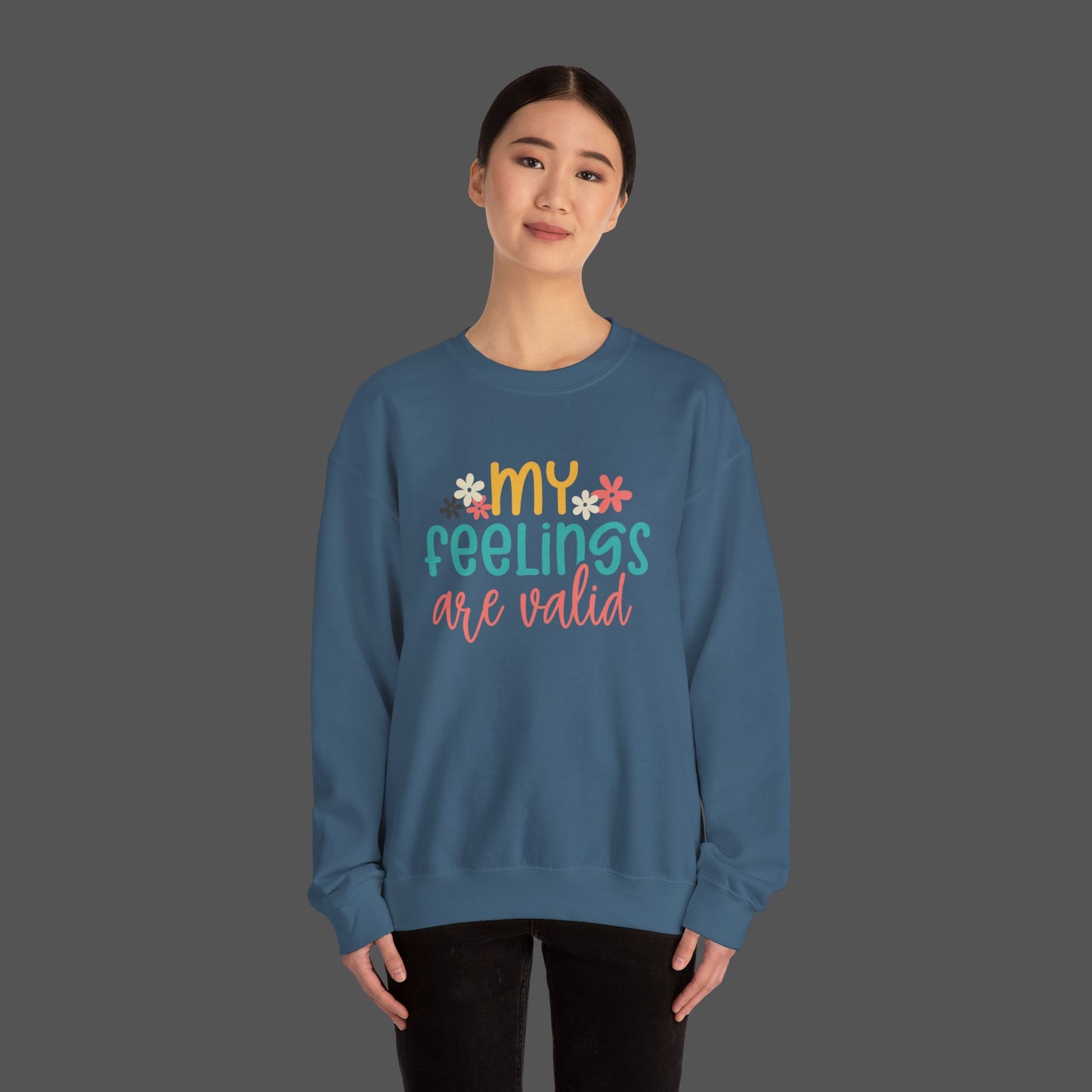 Retro Flower Mental Health Awareness Sweatshirt