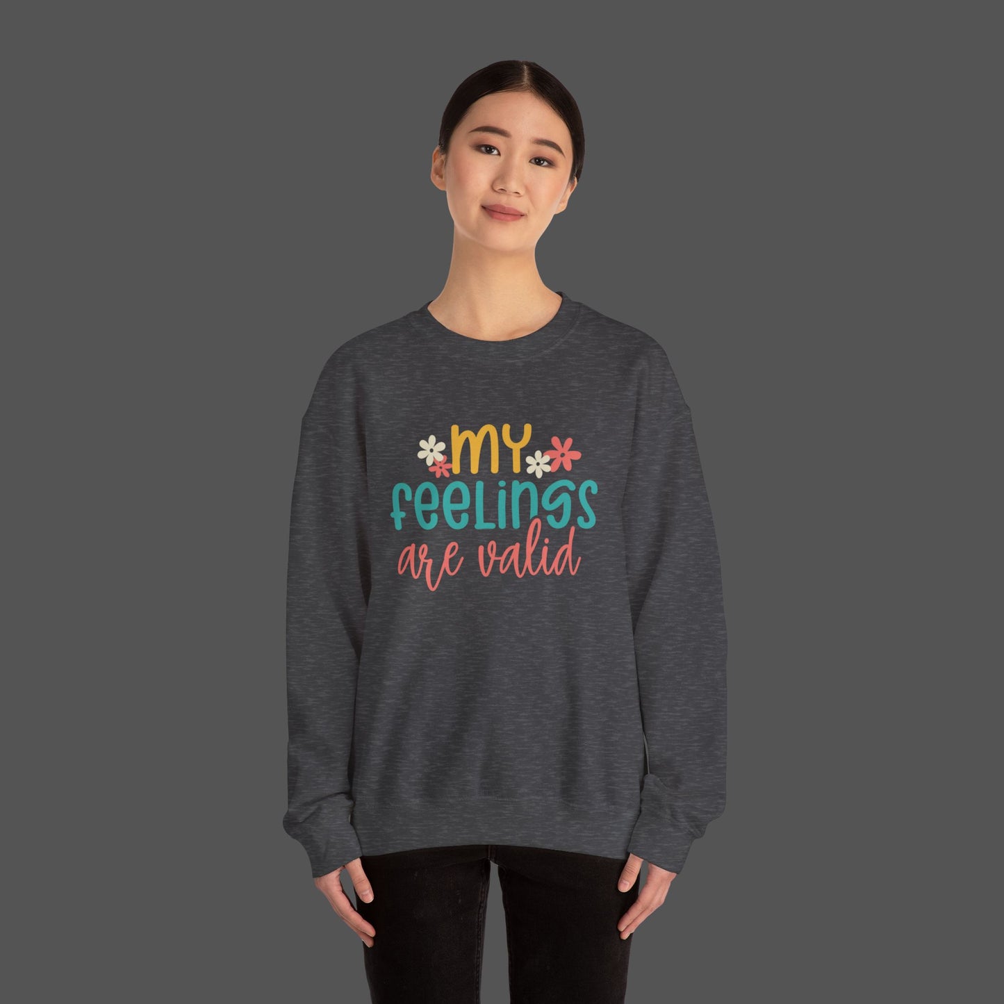 Retro Flower Mental Health Awareness Sweatshirt