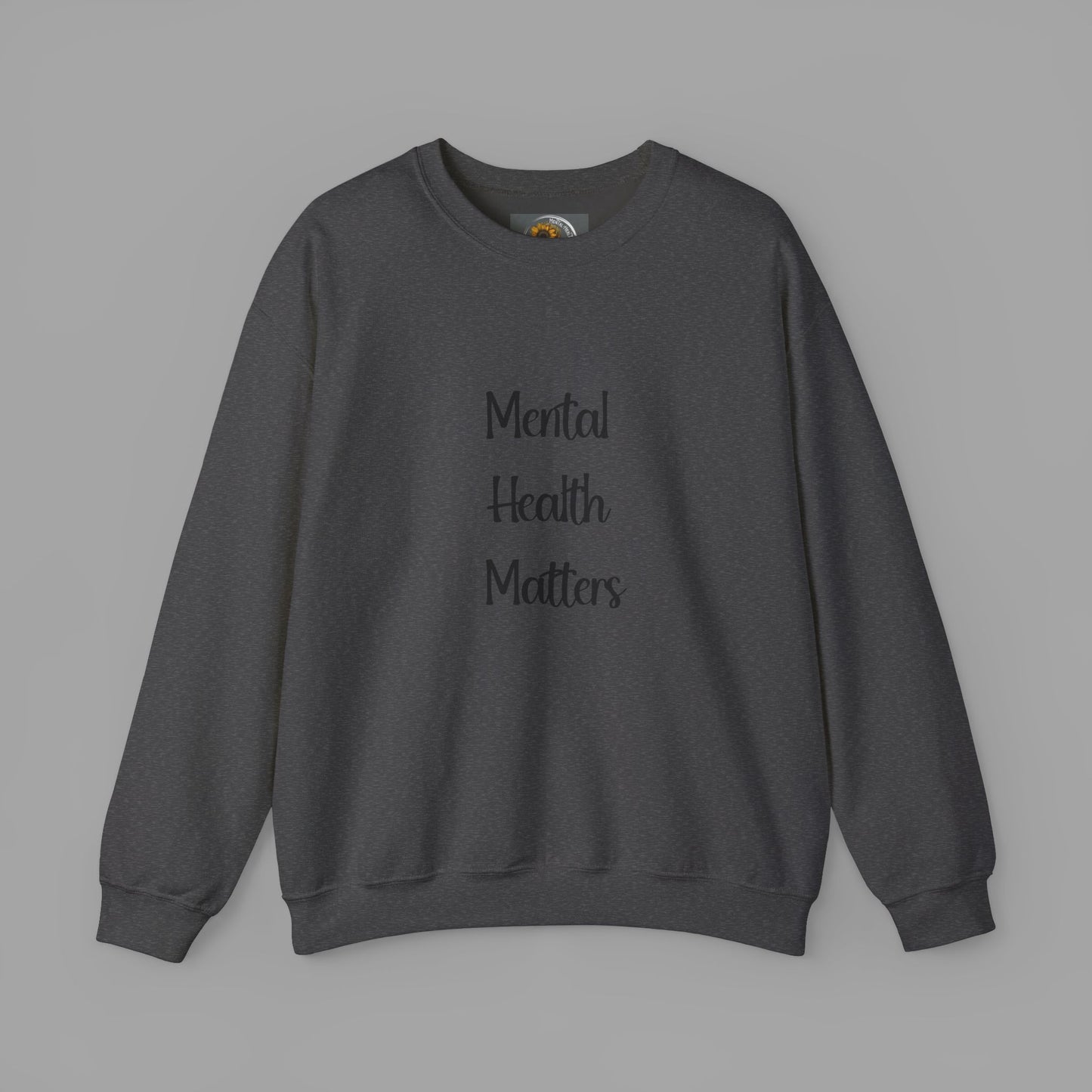 Mental Health is Health -Show Support with Green Awareness Ribbon Design- Unisex Crewneck Sweatshirt™