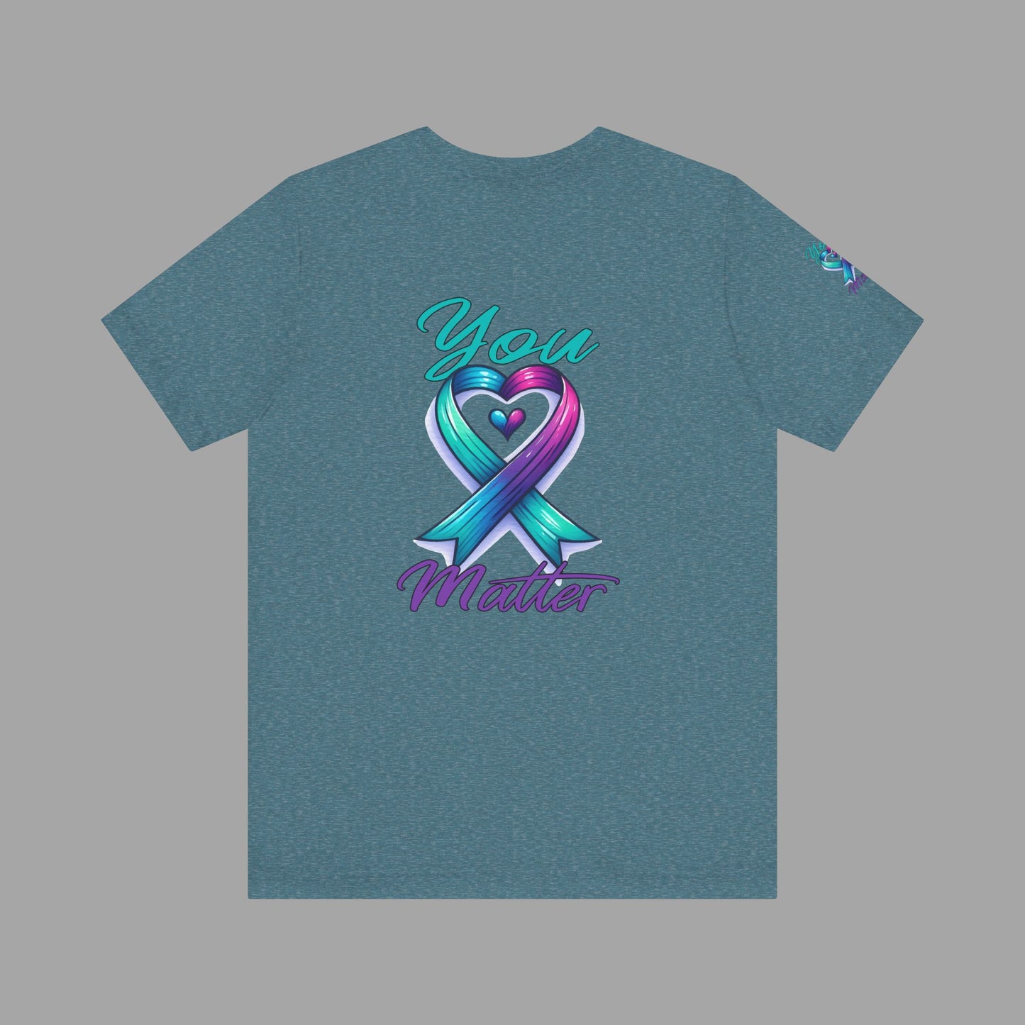 You Matter -Suicide Prevention Awareness Ribbon- Unisex Short Sleeve T-Shirt