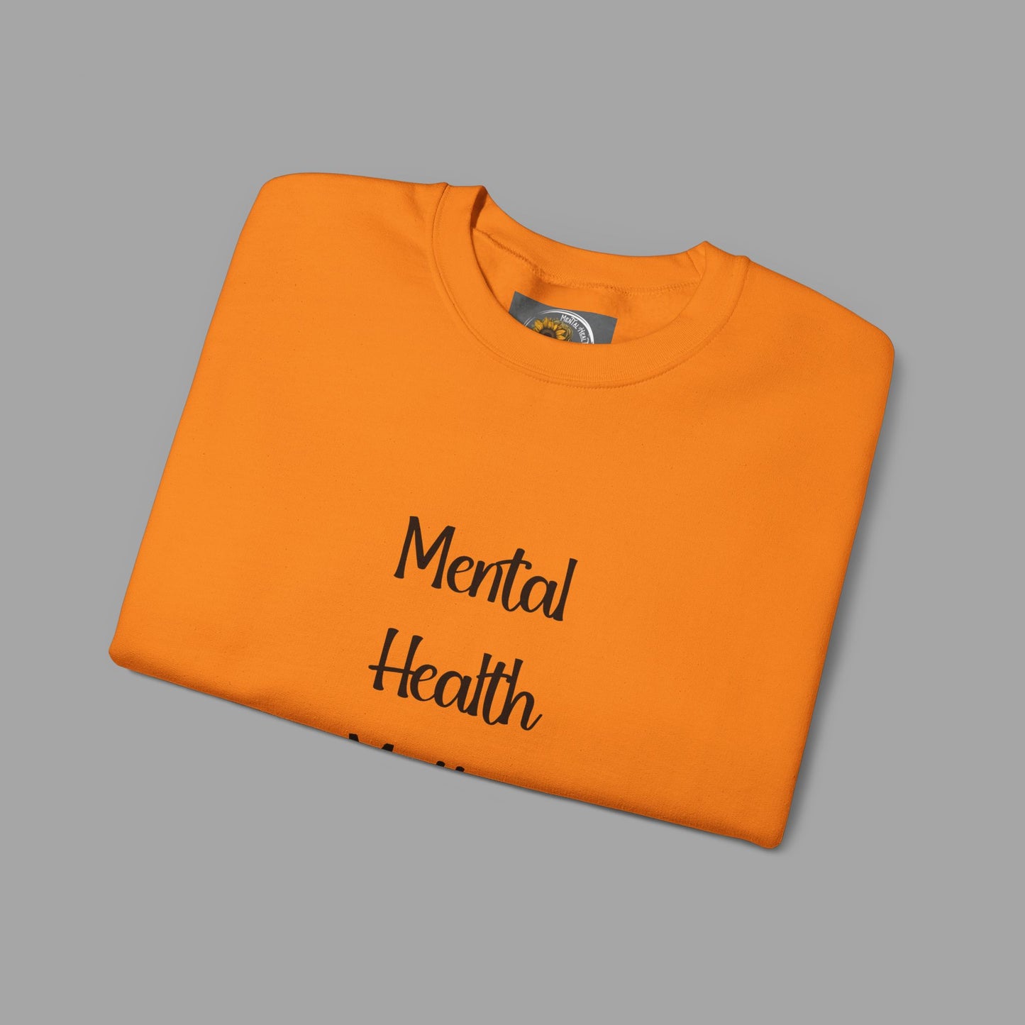 Mental Health is Health -Show Support with Green Awareness Ribbon Design- Unisex Crewneck Sweatshirt™