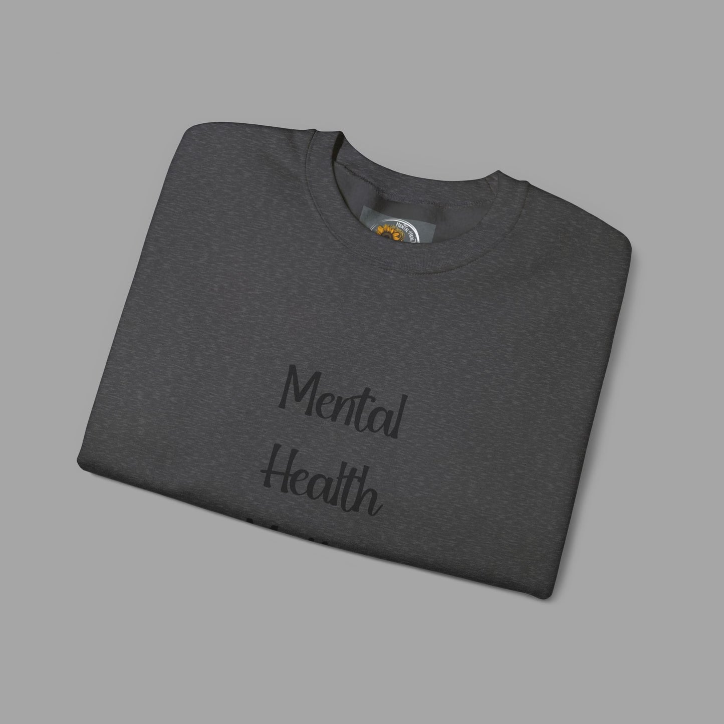 Mental Health is Health -Show Support with Green Awareness Ribbon Design- Unisex Crewneck Sweatshirt™