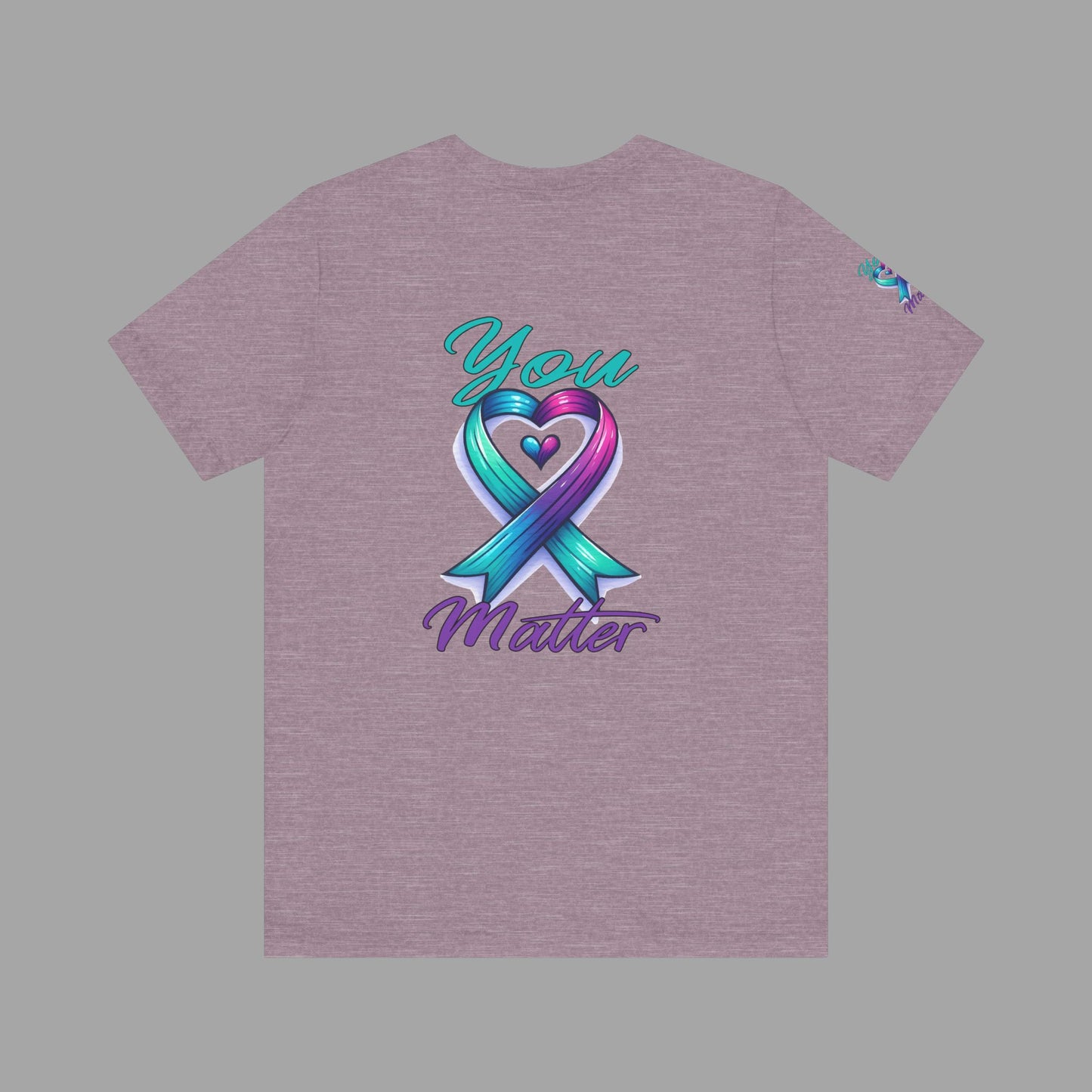 You Matter -Suicide Prevention Awareness Ribbon- Unisex Short Sleeve T-Shirt