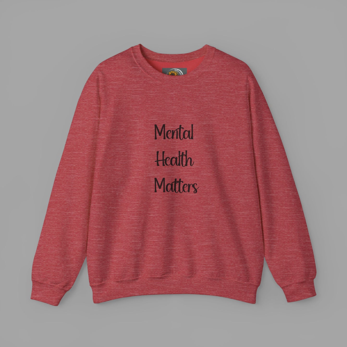 Mental Health is Health -Show Support with Green Awareness Ribbon Design- Unisex Crewneck Sweatshirt™