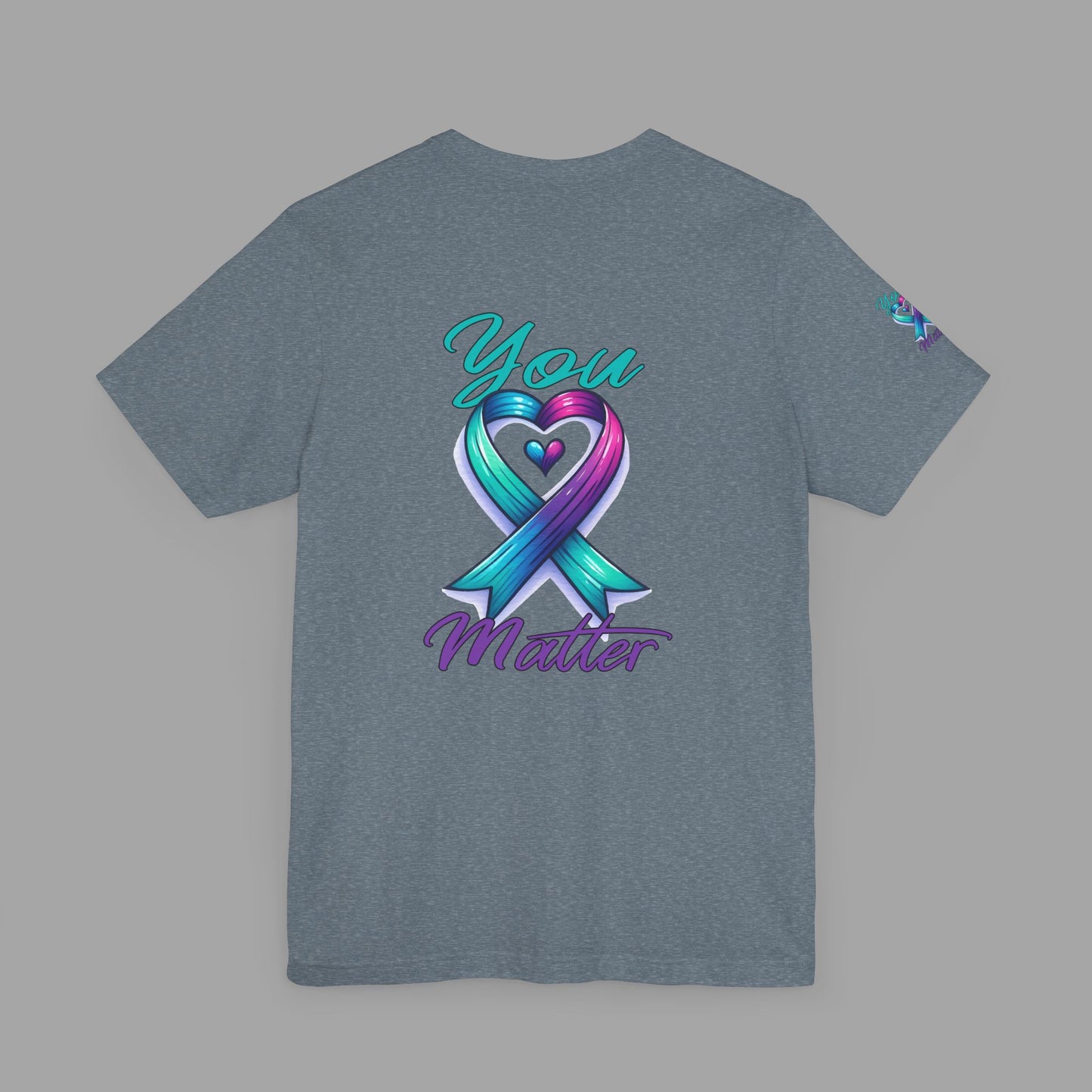 You Matter -Suicide Prevention Awareness Ribbon- Unisex Short Sleeve T-Shirt