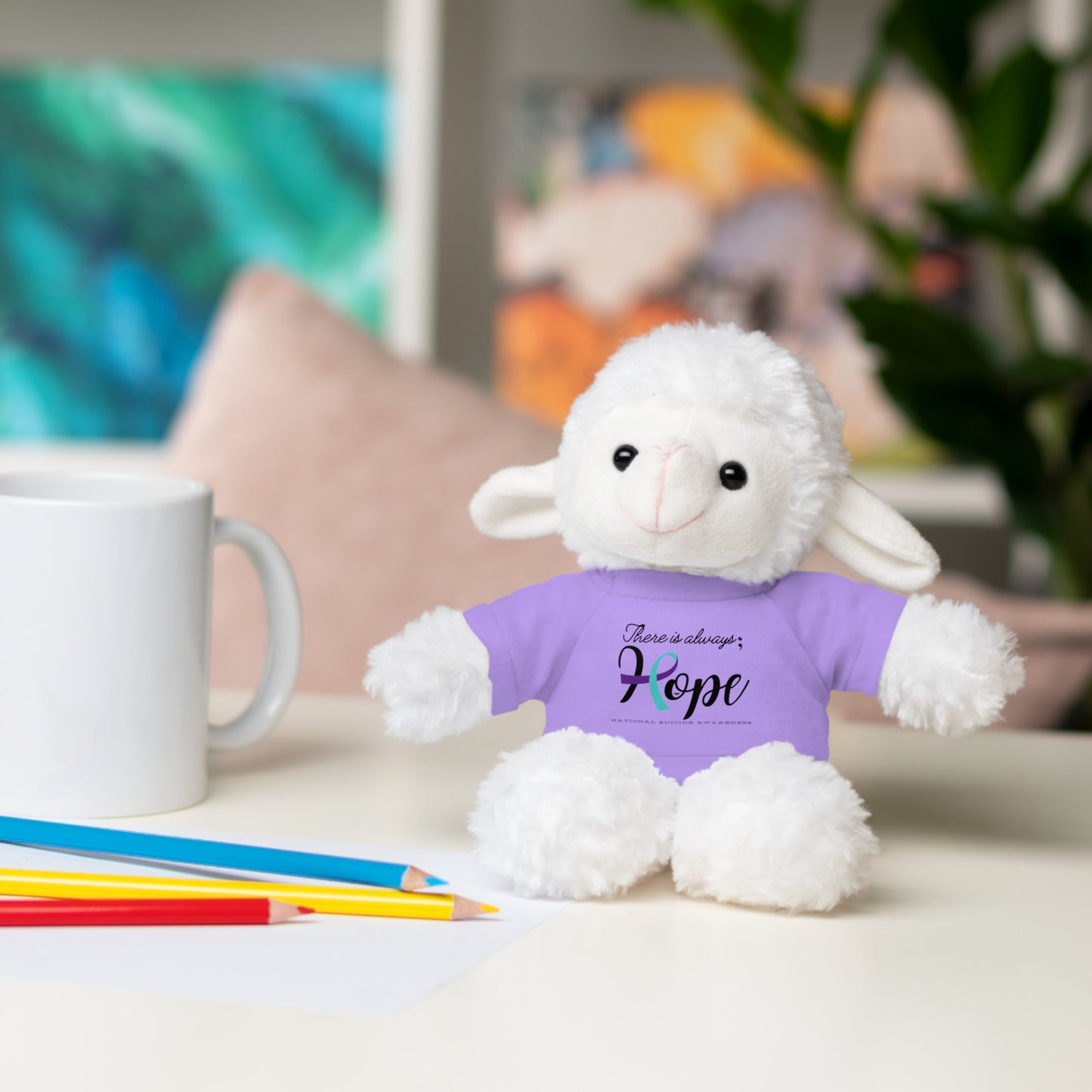 Stuffed Animal Tee Shirt - There is Always Hope Suicide Awareness Gift