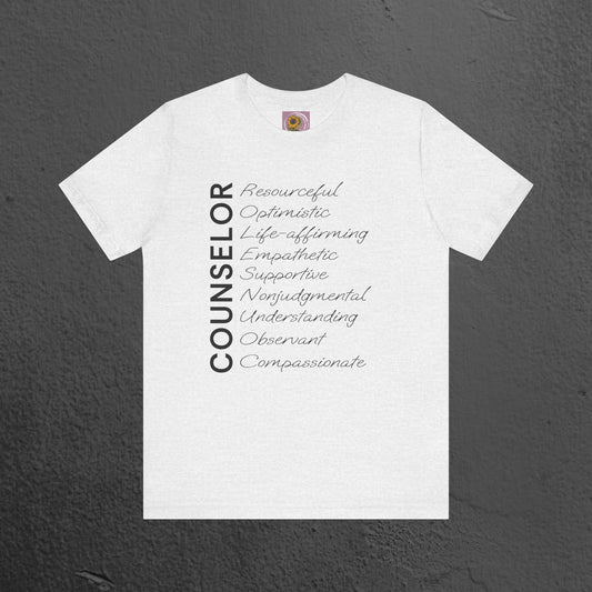 Counselor Tee - Mental Health Awareness Unisex Jersey - Mental Health Wear TN